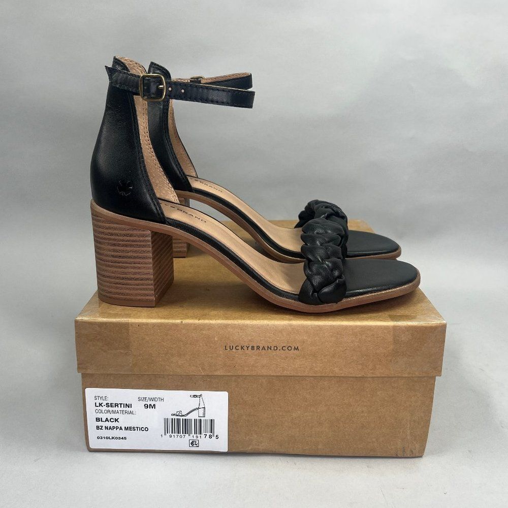 Lucky Brand Black and Brown Heels
